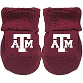 Two Feet Ahead Baby Bootie Socks Team Color – Soft, Cozy & Machine Washable Organic Cotton Stay-on Socks - Made in USA