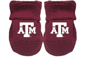 Two Feet Ahead Baby Bootie Socks Team Color – Soft, Cozy & Machine Washable Organic Cotton Stay-on Socks - Made in USA (Solid)