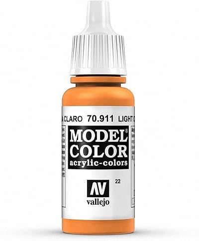 Vallejo VJ70911 Light Orange Model Color 17 ml Acrylic Paint