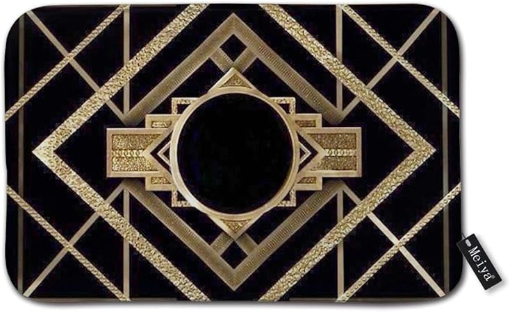 Art Deco Vintage Era The Great Gatsby Gold Black Pattern Elegant