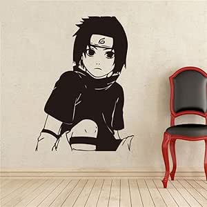 Pegatinas De Pared-Anime Naruto Sasuke Dibujos Animados 57X78Cm