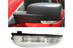 fitfoyo Front Mirror Turn Signal Puddle Light for Dodge Ram 1500 2009-2018,Side Marker LED Light Lamp Assembly for Ram Replace 68064949AA/48AA (Left (Driver) Side)