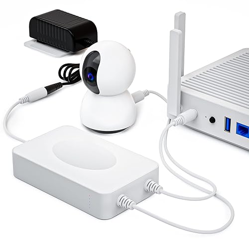 Router Battery Backup, Rechargeable 9000mAh UPS Battery Backup, Input