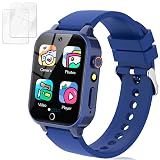Vakzovy Smart Watch for Kids with 39 Puzzle Games HD Camera MP3 Player Audiobook Video Pedometer Habit Tracking Learn Card Flashlight Kids Smart Watch Boys Gift for 5-12 Year Old Boys Toys