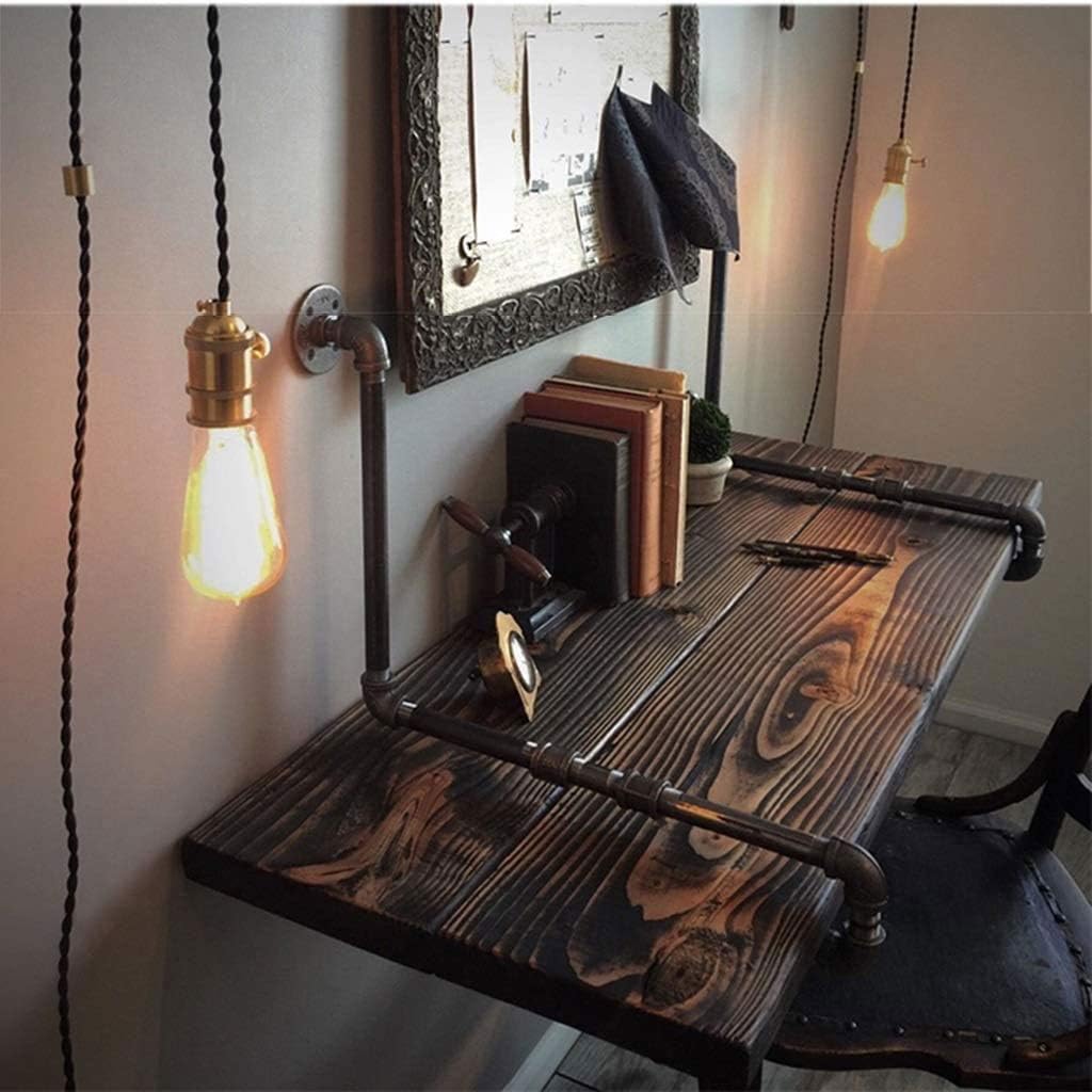 Amazon.com: LQRYJDZ Industrial Rustic Wall-Mounted Table ...