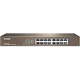 Tenda TEG1016D | 16-Port Gigabit Ethernet Switch | Desktop Network Splitter | Sturdy Metal | Fanless | Plug & Play | Traffic