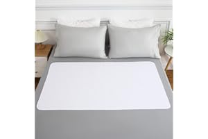 LULUWAY Waterproof Crib Mattress Protector Incontinence Pad 100％ Water Resistant Flannel Crib Mattress Protector Washable Reusable Mattress Protector Pad for Bed, Kids, Elderly, Pet, Set of 2, 28x52''