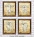 Gifts for Pilots! - Wright Brothers Flyer Patents - First Flight - Set of Four - 8x10