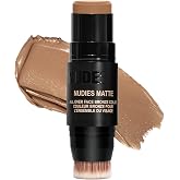 Nudestix Nudies Bronze All Over Matte Bronzing Stick &ndash; 3-in-1 Cream Bronzer for Cheeks, Eyes &amp; Lips with Built-In Brush | Natural Contour &amp; Sun-Kissed Glow