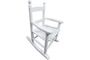 CZCZGX Kids Rocking Chair, Toddler Rocking Chair, Children’s Rocking Chair Porch Rocker Chair with Classic Rocker and Hardwood Construction, for Nursery, Indoor, Outdoor, Living Rooms, Bedrooms (White)
