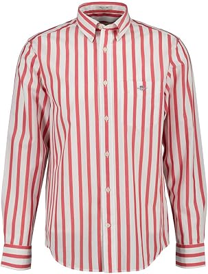 Reg Classic Poplin Wide Stripe