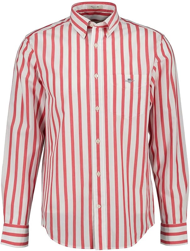 Reg Classic Poplin Wide Stripe