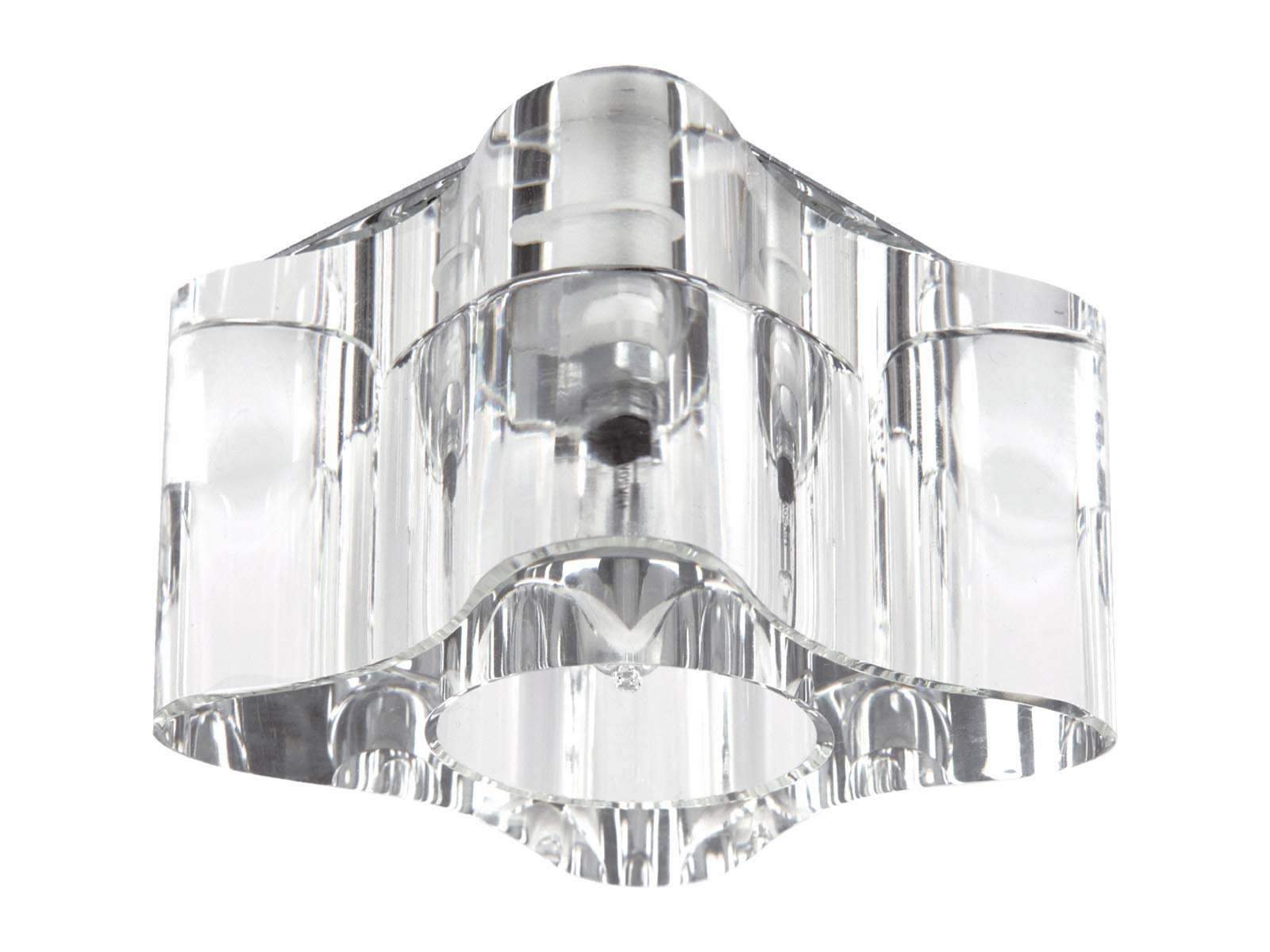 Spotlight Recessed, Metal, Glass, Cromato