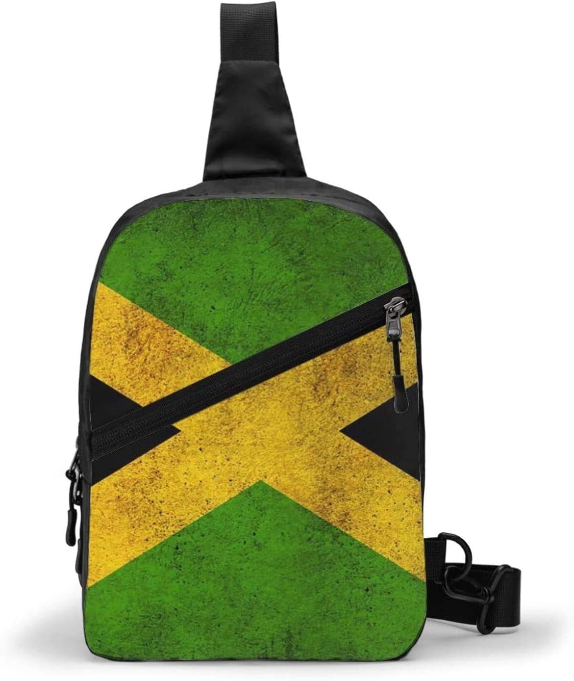 Jamaica Flag Retro Sling Bag, Crossbody Shoulder Chest Outdoor Hiking