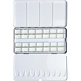 thumbnail image 2 of Meeden Watercolour Palette WANDIC Watercolor Paint Case, Colorful Empty Watercolor Tin Palette Paint Case With 24 Pcs 1ml Paint Pans For Artists Students Watercolor Travel Case Watercolour Pans 2 of 10