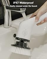 Leebein Electric Spin Scrubber Cordless with 8 Brush Heads 12–54in Extendable view 7