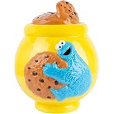 Grupo Erik Sesame Street Cookie Jar With Lid | Snack Canister | Candy Jar | Kitchen Decor | Airtight Food Storage Container | Large Cookie Jar With Airtight Lid