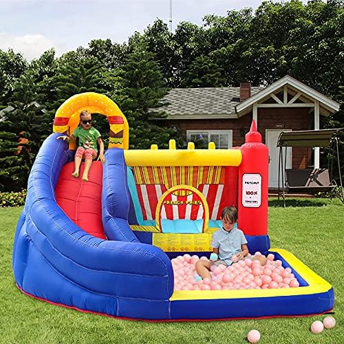 Doctor Dolphin Inflatable Bounce House Water Slide, Bouncy House With Slide, Water Bounce House With Waterslide, Water Park For Wet And Dry(Blower Included