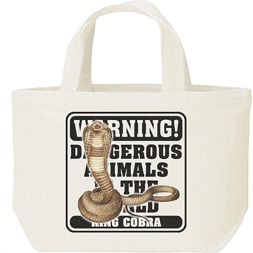 Amazon エムワイディエス Myds キング コブラ 蛇 危険生物シリーズ キャンバス S ランチバッグ Myds Bags エムワイディエスバッグ トートバッグ