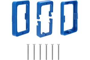 3pcs 1/2in Electrical Box Extenders, Single Gang Outlet Box Extenders with Screws for Switches & Receptacles Universal Fit fo