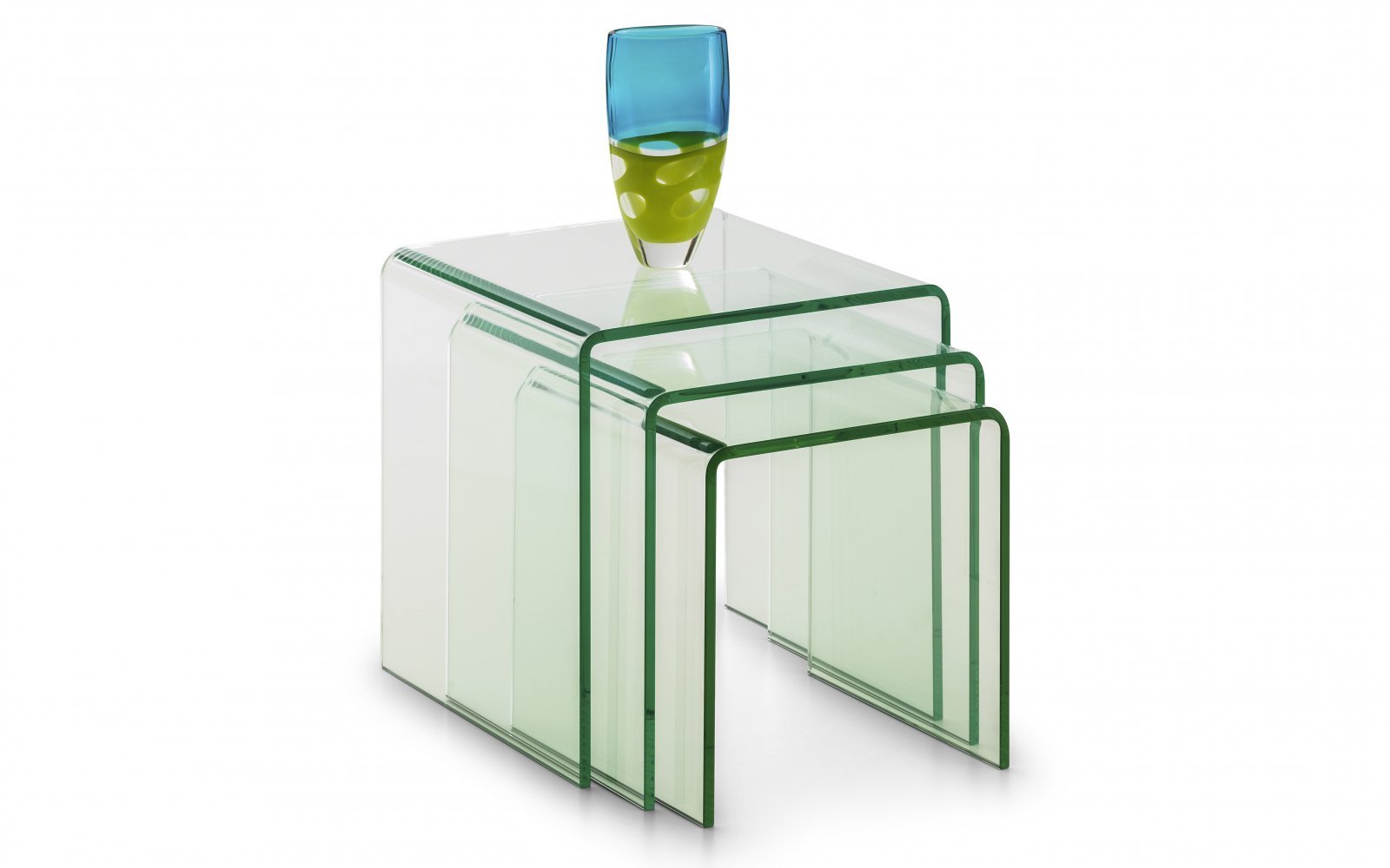 Julian Bowen Amalfi Nest of Tables, Glass