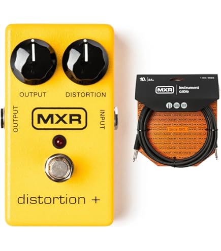 Amazon.com: MXR M104 Distortion Pedal w/ Patch Cables : Musical