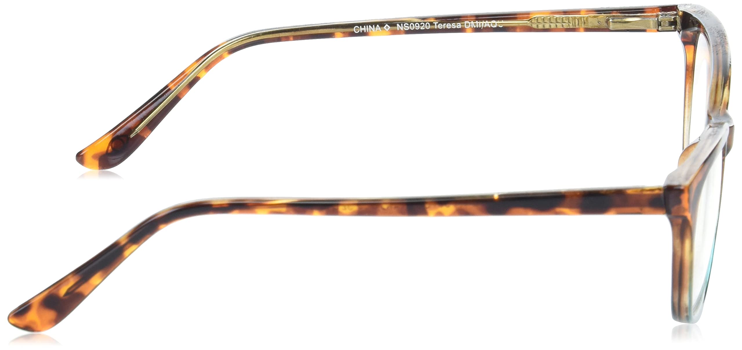 Foster Grant Sofia Vergara x womens Teresa Glasses Reading Glasses, Tortoise and Crystal Turquoise, 52 mm US