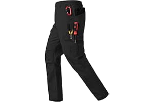 CNBQDD Mens Work Pants Ripstop Waterproof Cargo Pants for Men with 7 Pockets Tactical Hiking Pants