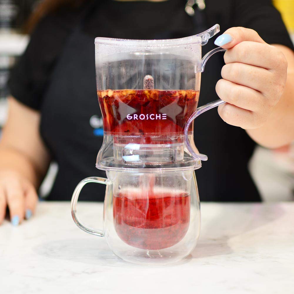 Teapots & Coffee Servers Tea Infuser NO DRIPS! 17.7 oz BPAFree GROSCHE