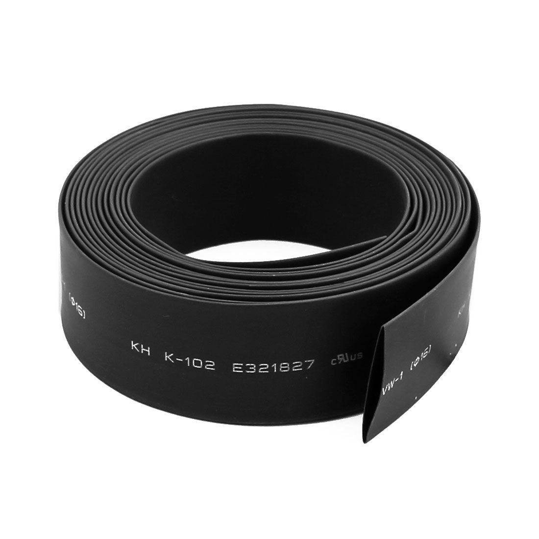 Sourcingmap 16mm Dia 2:1 Heat Shrink Tubing Tube Sleeving Wire Cable Black 3 Meter Length