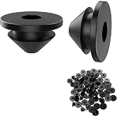 BLIKA 100 Pack Cable Railing Rubber Grommets for 1/8" 5/32" 3/16" Cables for Metal Cable Railing Posts, 1/8" Cable Railing Grommet, Cable Railing Protective Sleeves for Metal Posts, BL10-L