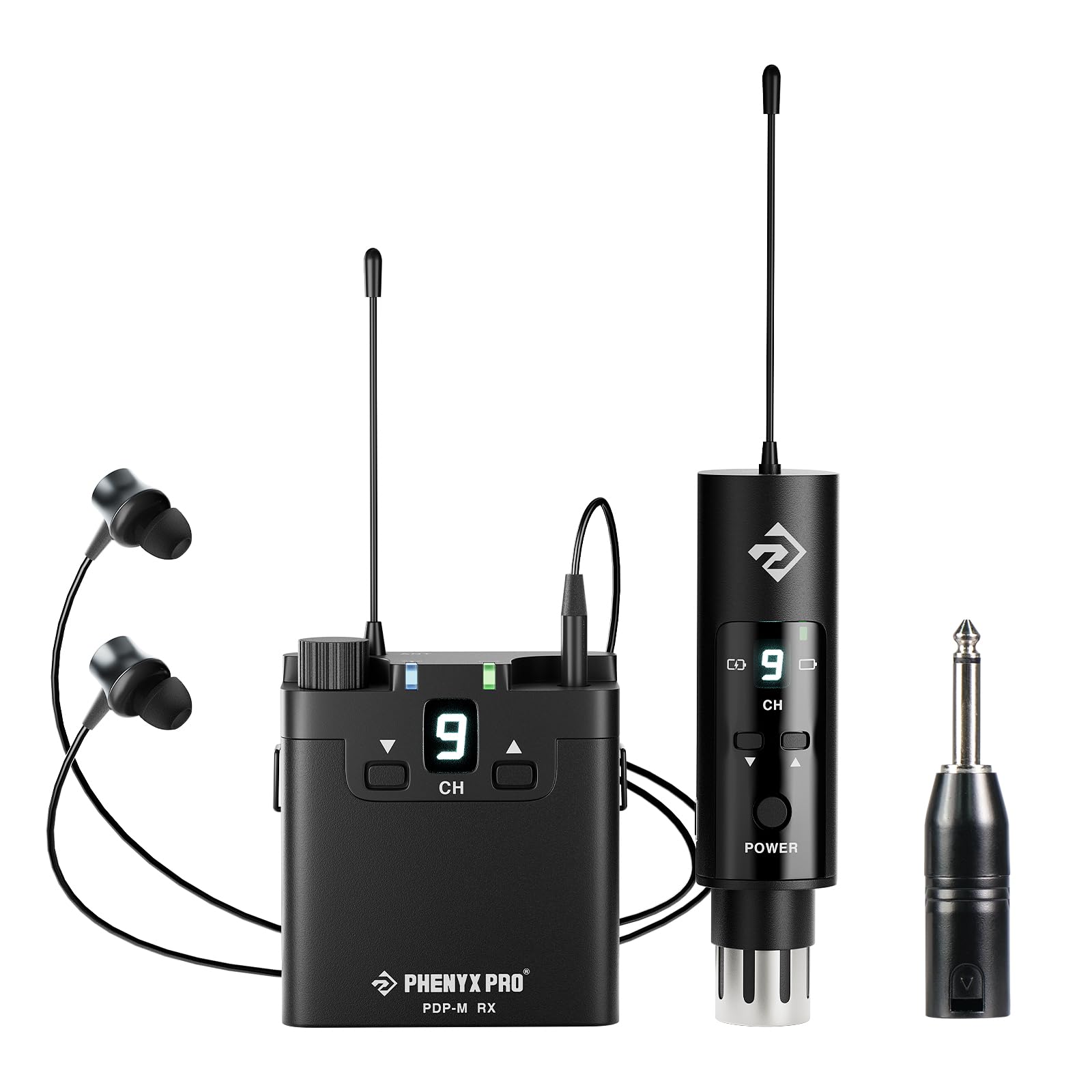 Photo 1 of NON FUNCTIONAL - PARTS ONLY -----------------------------------------------------Phenyx Pro UHF Wireless in-Ear Monitor System, Professional IEM System w/Stereo Monitoring, 16 Frequencies, 200 ft Range, Transmitter & Beltpack Receiver for Studio, Bands, L