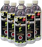 Nu-Flame Liquid Ethanol Fireplace Fuel, 1-Liter Bottle, 6-Pack