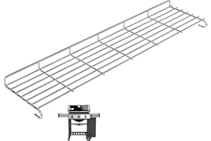 66044 Warming Rack Replacement for Weber Genesis II 300 Series GS4 4-Burner Grills, Stainless Steel Upper Grill Rack for Webe