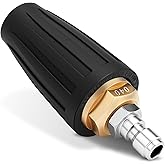 Yupjlia Turbo Nozzle Pressure Washer Tips, 4000 PSI Max, 360&deg; Rotating | Upgrade Pressure Washer Nozzle, 1/4 Quick Connect, Cleaning Patio Driveway Brick Concrete Vinyl Surface, 4.0 GPM 4.0 Orifice