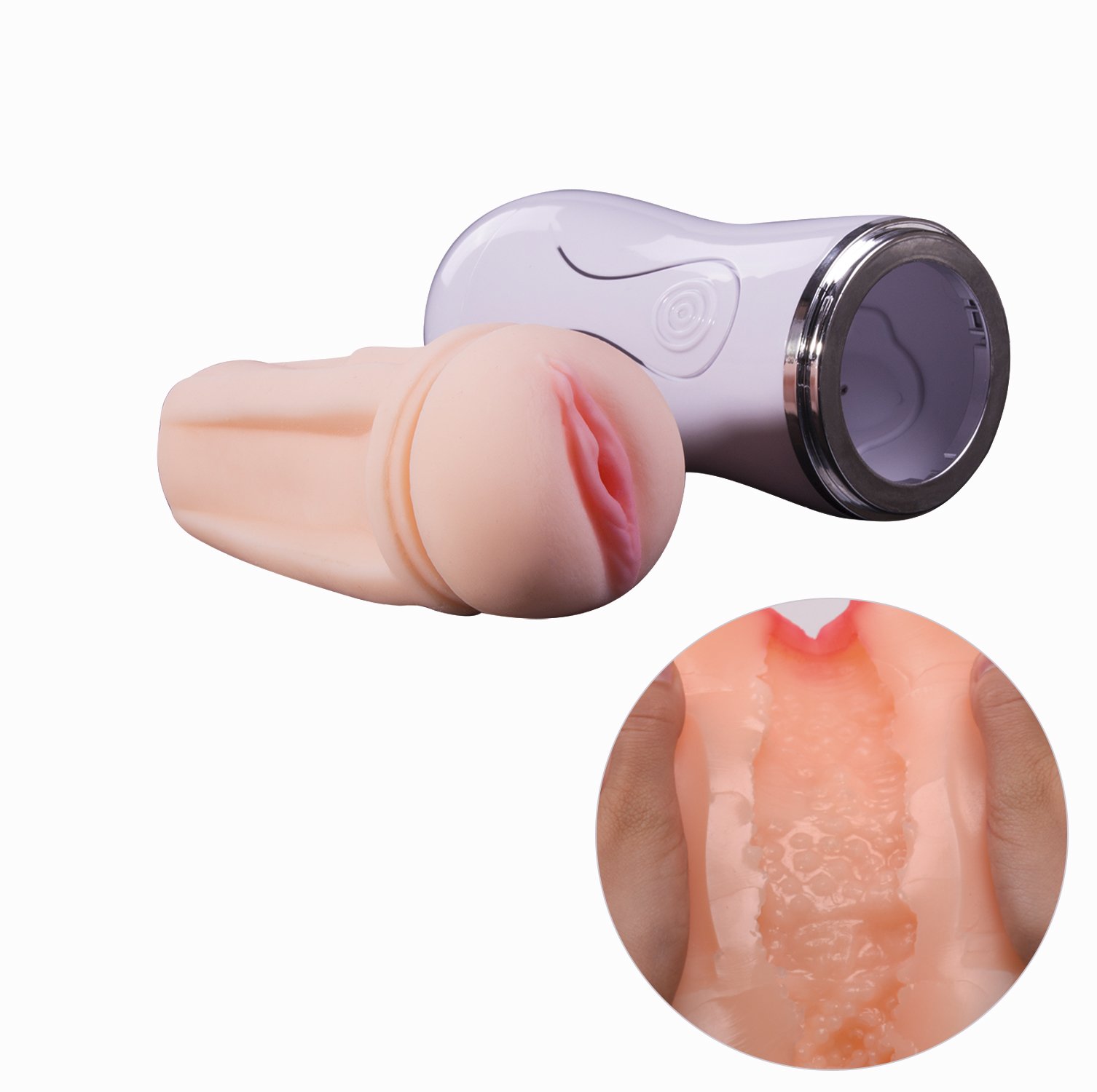 Masturbator Cup Adult Sex Toys- Male Masturbator Stroker 3D Realistic Vagina Masturbation Pussy Cup for Men