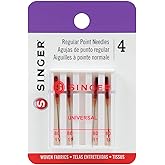 SINGER 4715 Universal Regular Point Machine Needles, Size 80/11, 4-Count,