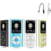 MP3 Music Player, MP3 Player, Portable MP3 Players, Slim 1.8 Inch LCD Screen, with Earphone, Supports MP3, WMA, FLAC, APE, AAC, OGG and ACELP, Supports Up to 64G(not Included) (Green)