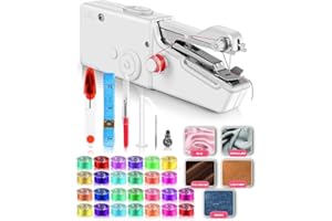 EMSA Rapid Sewing and User-Friendly Portable Handheld Sewing Machine, Mini Sewing Machine with Accessories Kit to Stitch Anywhere, Anytime