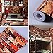 Yifely Country Rustic Brick Shelf Drawer Liner Prepasted Furniture Paper Coffee Shop Wall Sticker 17.7inch by 9.8 Feet