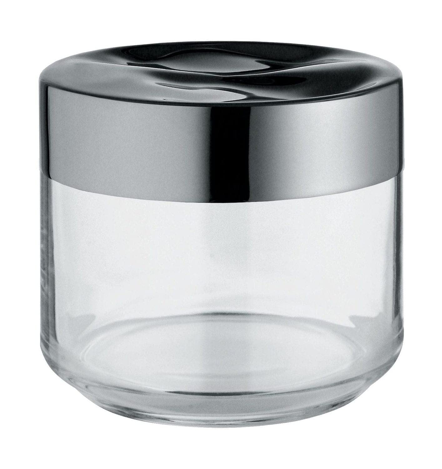 Alessi Julieta LC07 - Design Hermetic Kitchen Jar, Glass Body with Stainless Steel 18/10 Lid, 50 cl