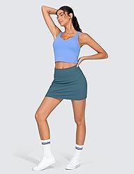 THE GYM PEOPLE Women's High Waisted Golf Skorts