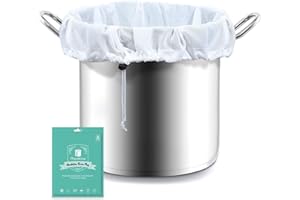 Monkkino Brew Bags, 3pcs Monkkino Brew In A Bag, Reusable Wine Beer Straining Bag for Home Brewing, Reusable Fine Mesh Bags, Large Nylon Straining Bag