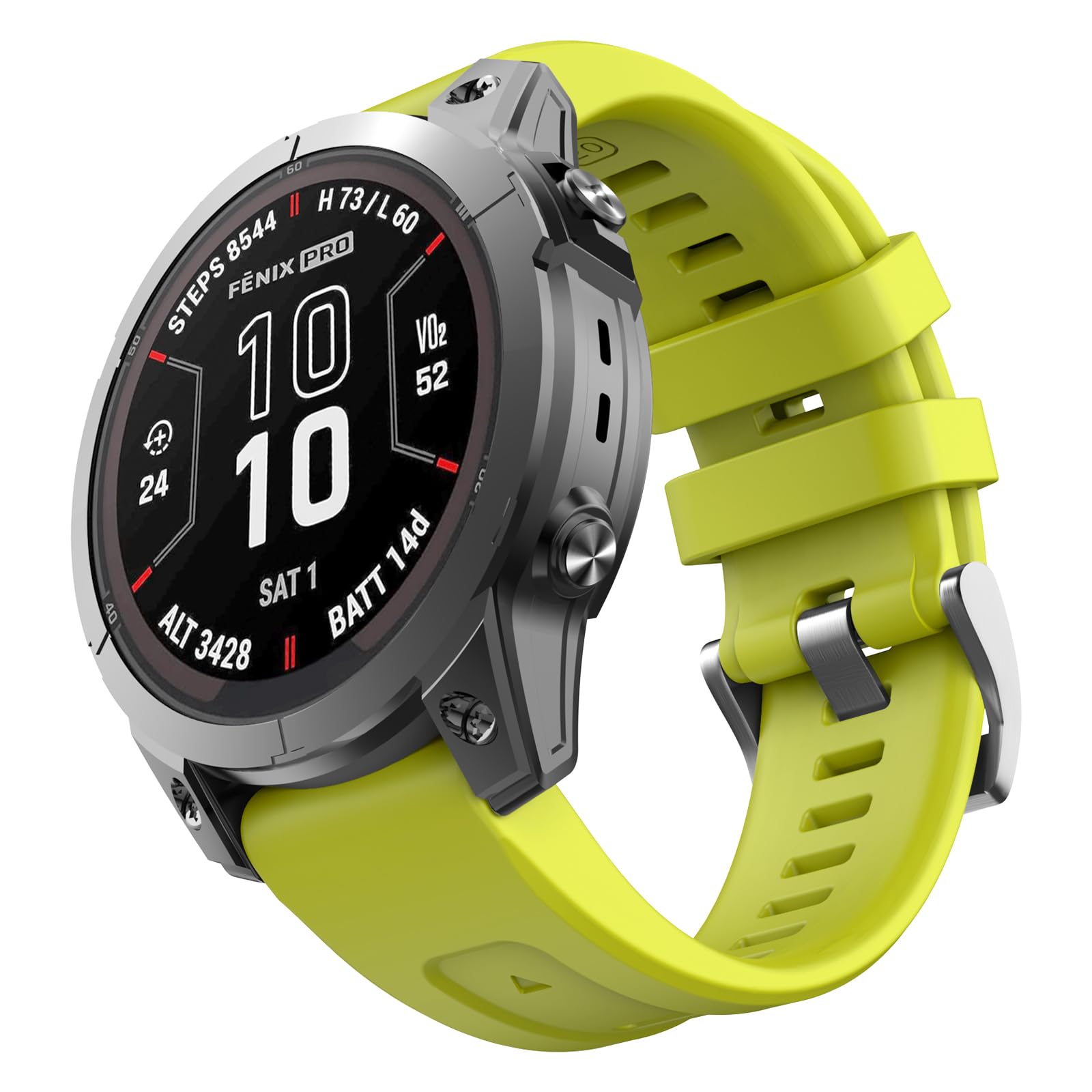 OVERSTEP Compatible for Garmin Fenix 7s and 6s Series, 20mm Width Soft Silicone Replacement Band Watch Strap