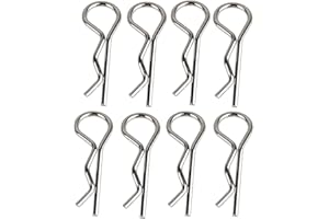 Hosim 50pcs Durable Stainless RC Car Shell Body Clip Pins, 0.8mm Universal Replacement Pins for 1/12 1/16 1/18 1/24 Scale RC Vehicles 9112 9122 9123 RC Cars