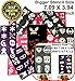 Eagle Art Face Paint Stencils | Bigger Stencils | X-Large 2x2.4, Large 2x1.8, Medium 2x1.4 size | Flex to Follow Contour Body & Face for Perfect Application | Reusable Adhesive Stencils