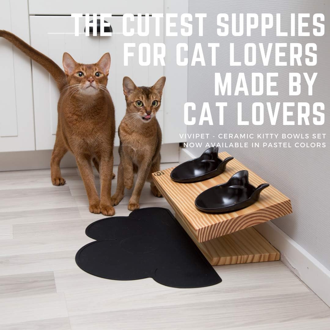 vivipet mykonos elevated cat feeder