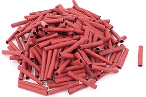 IIVVERR 200pcs 4mm Dia 35mm Long Polyolefin Heat Shrink Tubing Wire Wrap Sleeve Red (200pcs 4mm Dia 35mm Long Polyolefin Heat