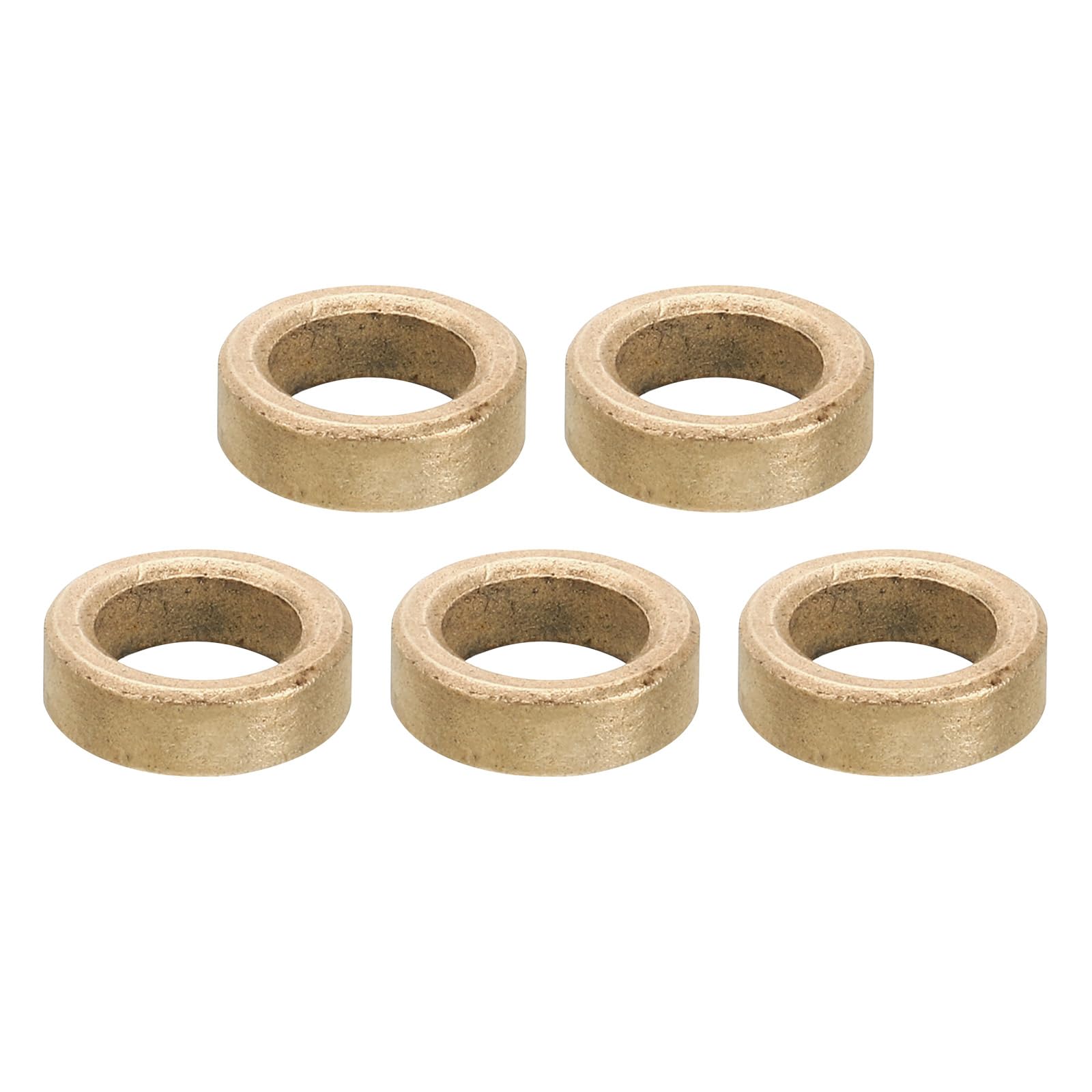 PATIKIL M8 Brass Spacers, 5 Pcs Metal Spacer Brass 8mm ID x 12mm OD x 4mm L Brass Spacers Screw Standoff for 5/16 Inch or M8 Screw