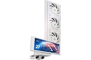 Thermalright Trofeo Vision 360 ARGB White CPU Aio Cooler,CPU Water Cooling System,6.86inch IPS Long Screen with 1280x480 Reso